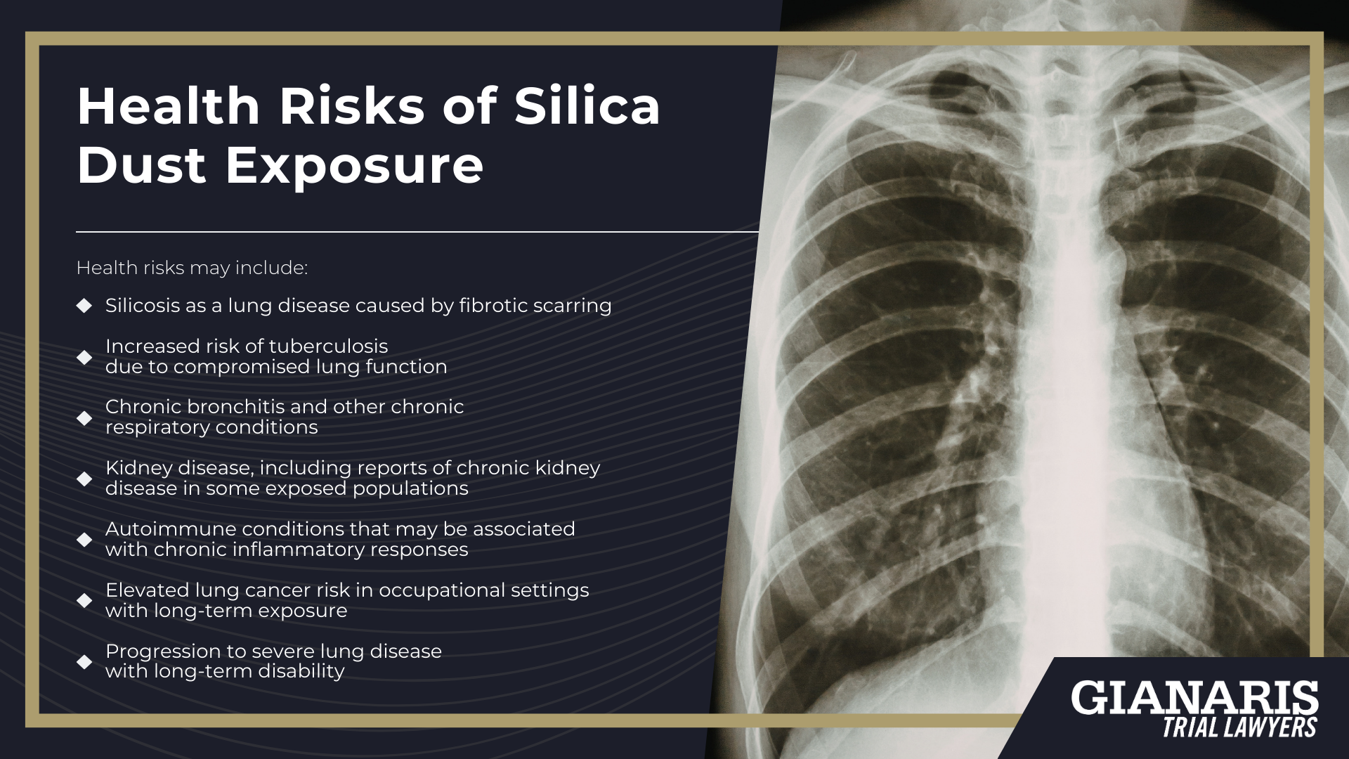 What Is Silica dust?; Complications From Silica Dust Exposure; Health Risks of Silica Dust Exposure