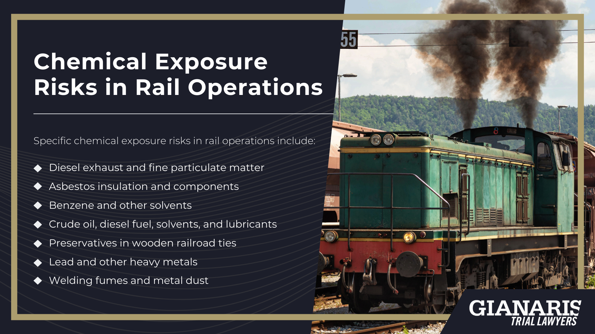 Types of Railyards and Railroad Operations (2); Chemical Exposure Risks in Rail Operations
