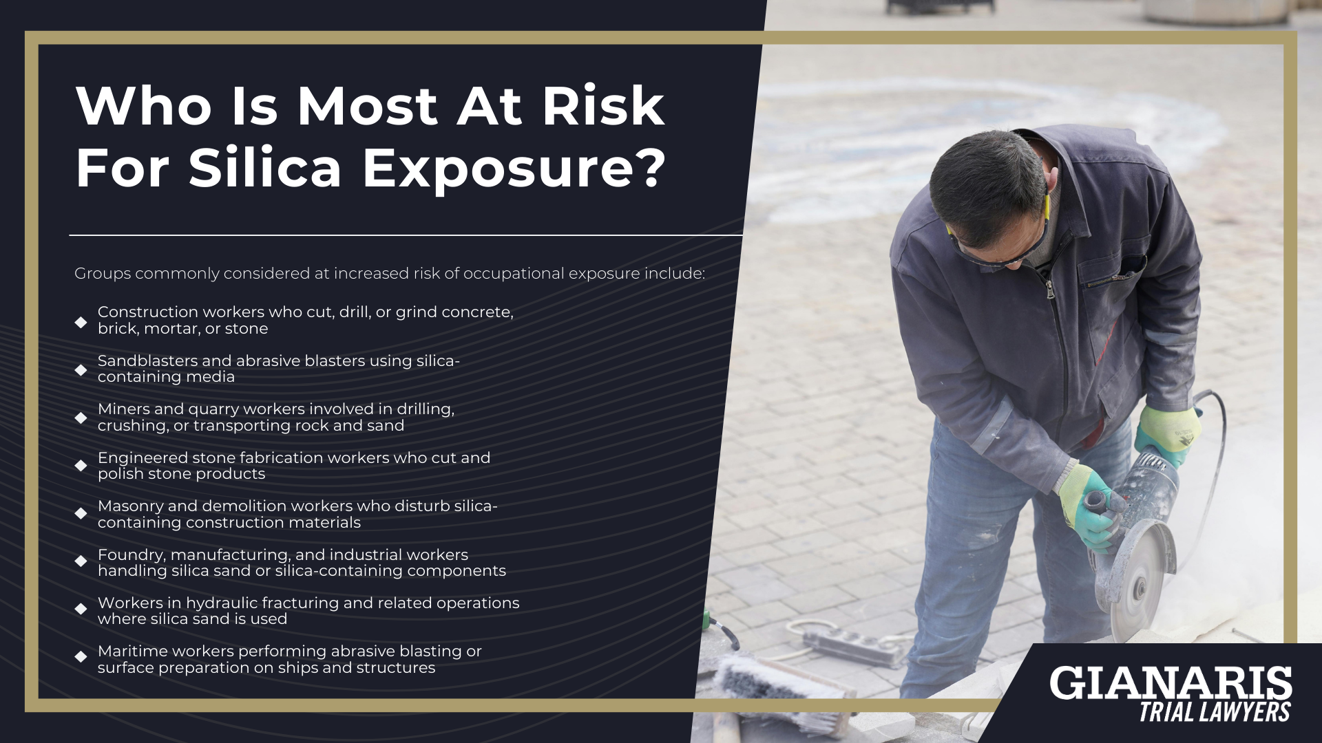 What Is Silica dust?; Who Is Most At Risk For Silica Exposure?