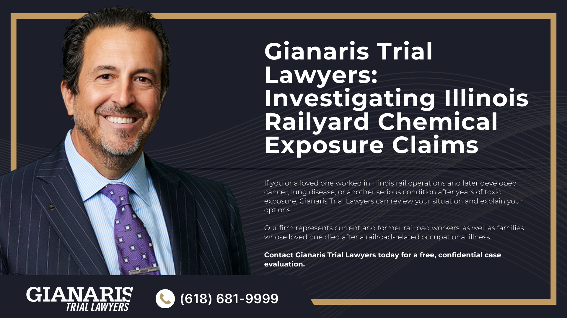 Types of Illinois Railyards and Railroad Operations; Major Illinois Railroad Locations ; Chemical Exposure Risks in Illinois Rail Operations; Common Toxic Substances in Illinois Railroad Work; Health Risks of Chemical Exposure in Illinois Railroad Work; How Railroad Workers in Illinois Can Seek Justice for Chemical Exposure; What is the Federal Employers Liability Act (FELA); Gathering Evidence for a Railroad Worker Cancer Claim; Damages in Illinois FELA Claims; Gianaris Trial Lawyers_ Investigating Illinois Railyard Chemical Exposure Claims