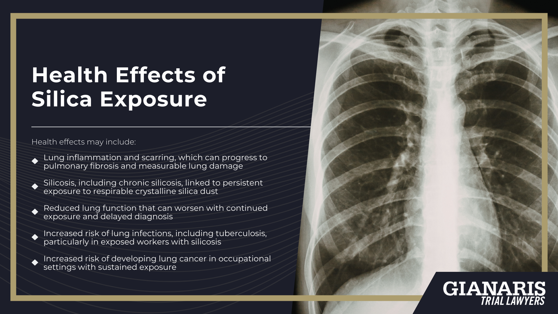 What Is Silica dust?; Who Is Most At Risk For Silica Exposure?; Workplace Safety Regulations for Silica; Health Effects of Silica Exposure