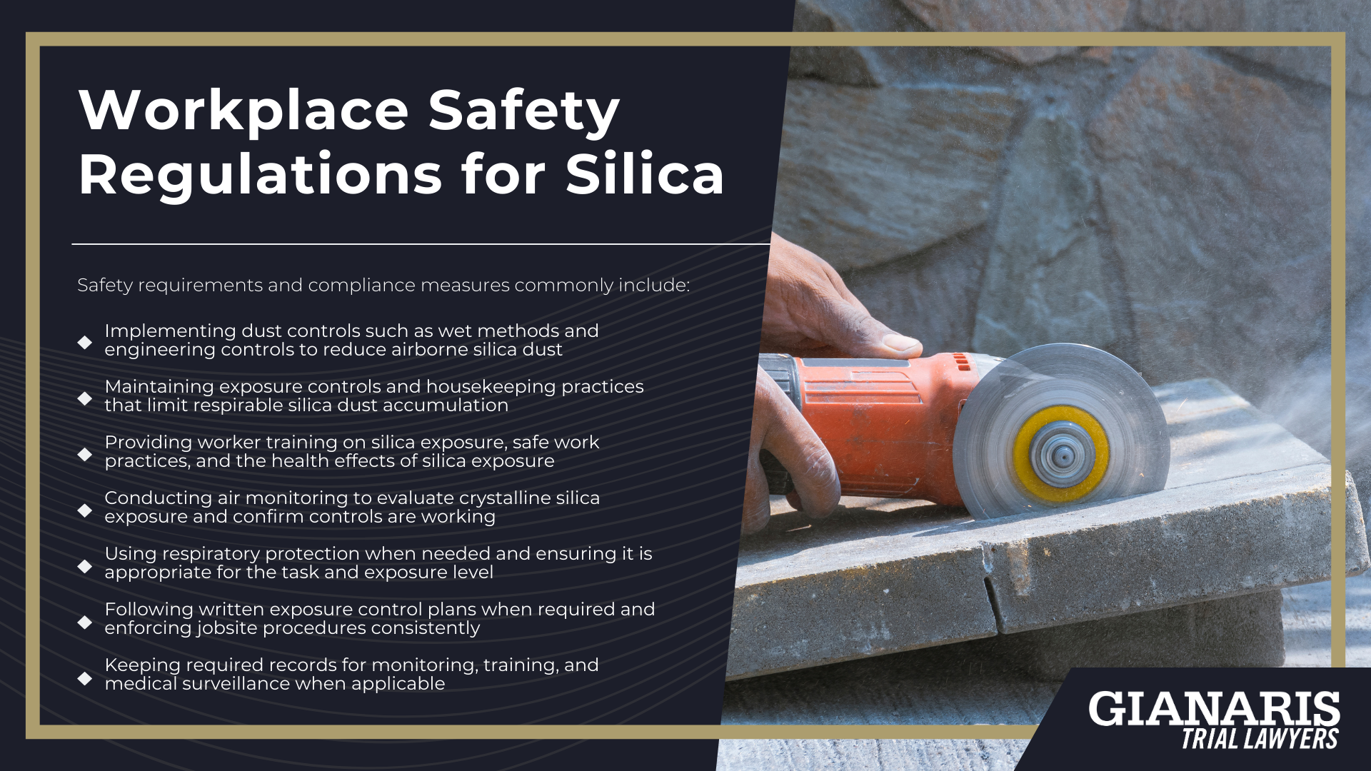 What Is Silica dust?; Who Is Most At Risk For Silica Exposure?; Workplace Safety Regulations for Silica